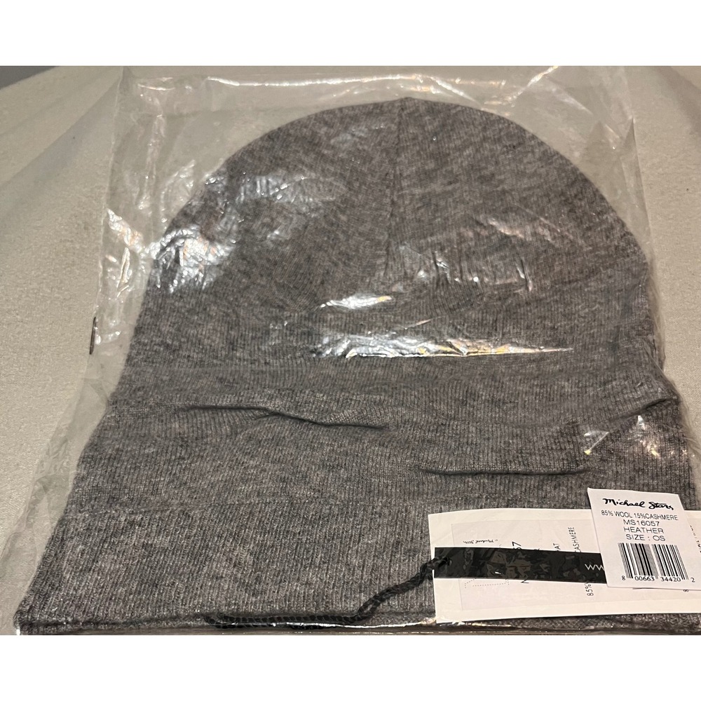 Michael Stars Heather Grey Wool Cashmere Slouch Hat Beanie MS16057 OS NEW